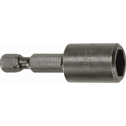 Tourne-&eacute;crou pour vis SAE de feuille m&eacute;tallique, Embout 3/8", Prise 1/4", 1-3/4" lo, Magn&eacute;tique FMT Sales Ltd