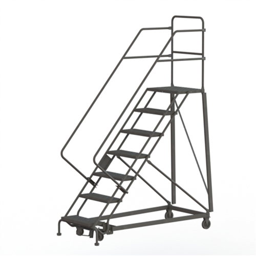 Heavy Duty Safety Slope Ladder, 7 Steps, Perforated, 50° Incline, 70" High FMT Sales Ltd