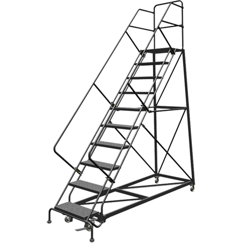 &eacute;chelles en angle de s&eacute;curit&eacute;, 9 marches, Perfor&eacute;, Inclinaison 50°, Hauteur 90" FMT Sales Ltd