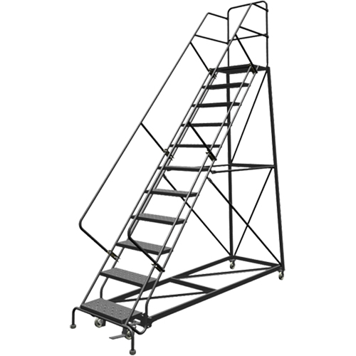 &eacute;chelles en angle de s&eacute;curit&eacute;, 11 marches, Perfor&eacute;, Inclinaison 50°, Hauteur 110" FMT Sales Ltd