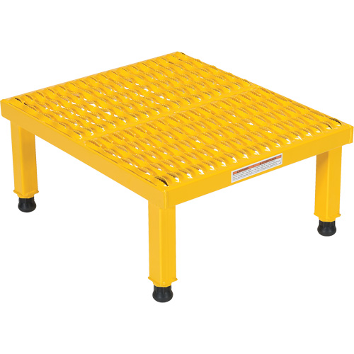 Plate-forme ajustable Step-Mate, 1 marche(s), 23-1/2" la x 19-9/16" lo x 16-1/2" h, Capacit&eacute; 500 lb FMT Sales Ltd