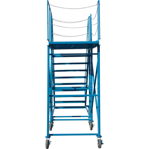 &eacute;chelle &agrave; neige, Acier, 10 Marches, 99" ha, 85-1/2" p, 48" Marche, Stri&eacute; FMT Sales Ltd