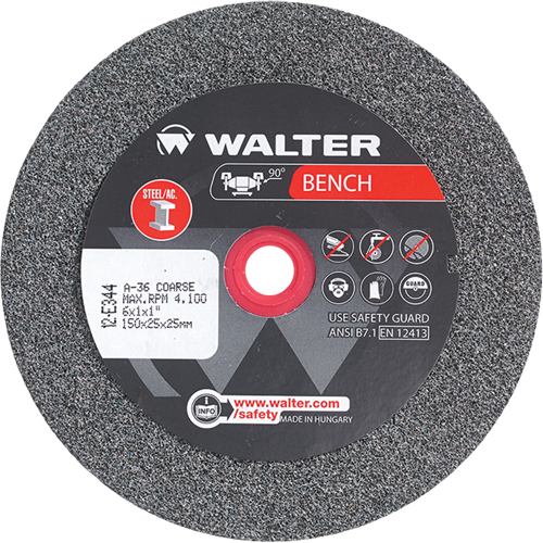Bench Grinding Wheels, 6" x 1", 1" Arbor, 1 FMT Sales Ltd