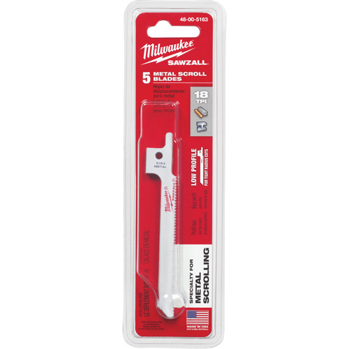 Lame de scie alternative Sawzall, Bim&eacute;tal, 18 Dents par pouce, 3-5/8" lo x 5/16" la FMT Sales Ltd