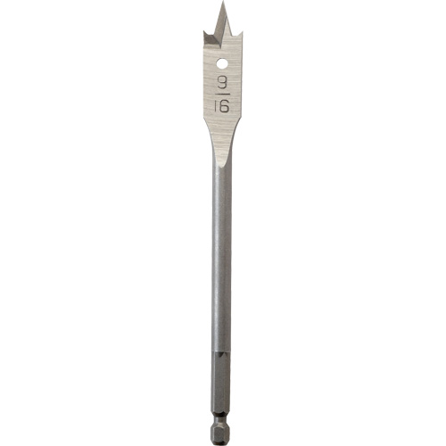 M&egrave;che plate, Diam&egrave;tre de 9/16", Tige 1/4" hex, Longeur de 6" FMT Sales Ltd