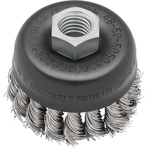 Brosse-boisseau &agrave; fils nou&eacute;s en acier au carbone FMT Sales Ltd