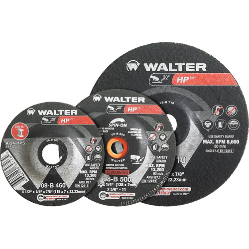 HP Combo Depressed Center Combination Wheel, 3" x 1/8", 3/8" Arbor, Type 27 FMT Sales Ltd