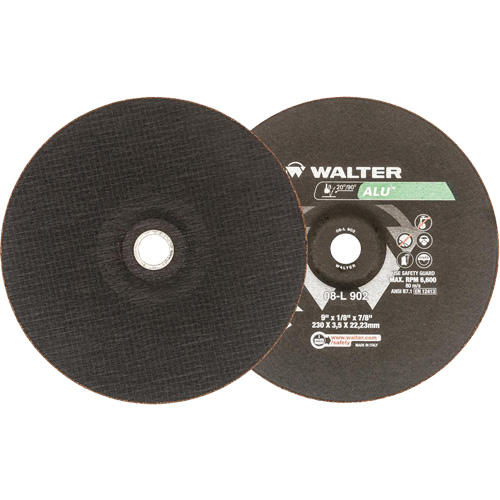 Depressed Centre Grinding Wheels - Aluminium Type 27, 9" x 1/8", 7/8" Arbor, Type 27 FMT Sales Ltd