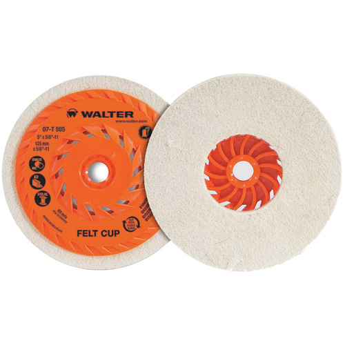 Cup Polishing Disc, 5" Dia. FMT Sales Ltd
