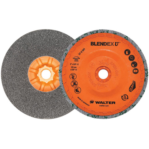 Blendex U Finishing Cup Disc, 5" Dia., Fine Grit, Silicon Carbide FMT Sales Ltd
