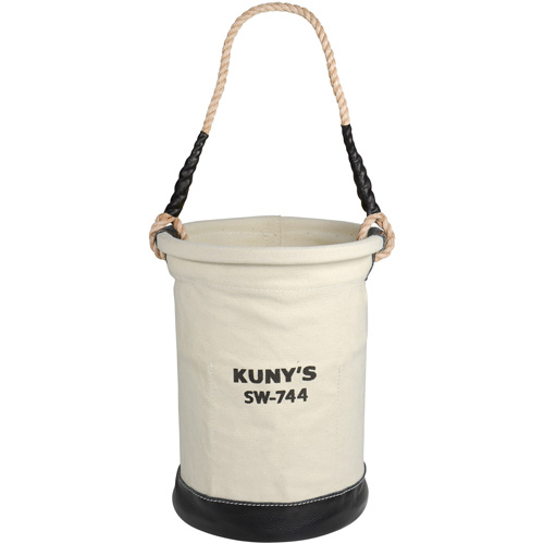 Heavy-Duty Buckets, 11" L x 11" W x 16" H, Canvas, Beige FMT Sales Ltd