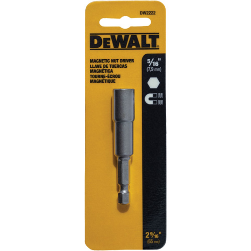 Tourne-&eacute;crou, Embout 5/16", Prise 1/4", 2-9/16" lo, Magn&eacute;tique FMT Sales Ltd