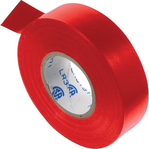 Electrical Tape, 19 mm (3/4") x 20.1 m (66'), Red, 7 mils FMT Sales Ltd