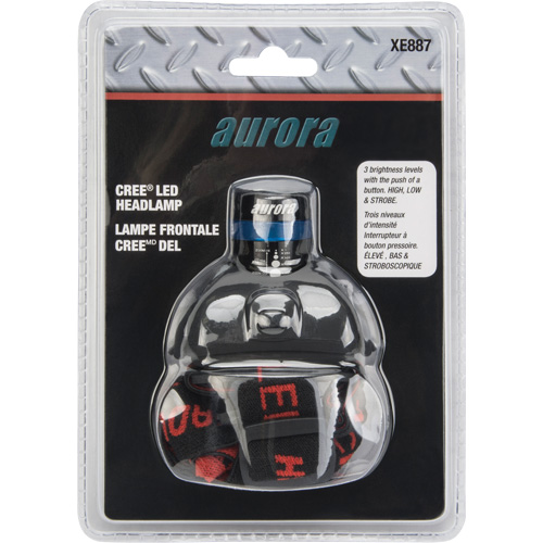 Lampe frontale Cree, DEL, 120 lumens, 6 hres de fonctionnement, piles AAA FMT Sales Ltd