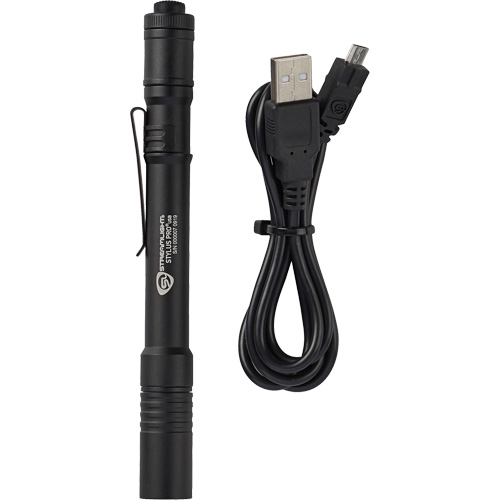 Lampe de poche stylo USB Stylus Pro, DEL, 350 lumens, Corps en Aluminium, piles Rechargeable, Compris FMT Sales Ltd