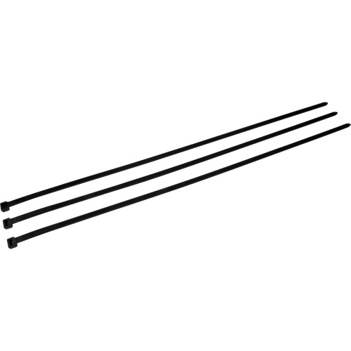 Attache pour c&acirc;bles, Longueur 24", R&eacute;sistance &agrave; la traction 175 lb, Noir FMT Sales Ltd