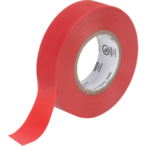 Ruban isolant, 19 mm (3/4") x 18 m (60'), Rouge, 7 mils FMT Sales Ltd