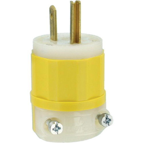 Industrial Grade Straight-Blade Plug, Impact Modified Nylon, 15 A, 125 V FMT Sales Ltd