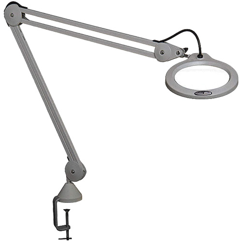 Magnifying Lamp, 5 Diopter, LED Light, 45" Arm, C-Clamp, Grey FMT Sales Ltd