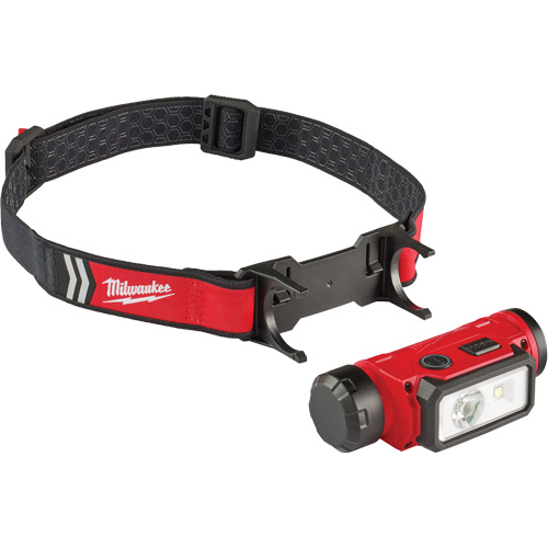 Lampe frontale pour casque de s&eacute;curit&eacute; USB REDLITHIUM, DEL, 600 lumens, 5 hres de fonctionnement, piles Rechargeable FMT Sales Ltd