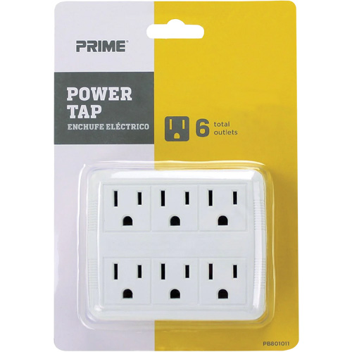Power Tap, 6 Outlet(s), 15 A, 1875 W, 125 V FMT Sales Ltd