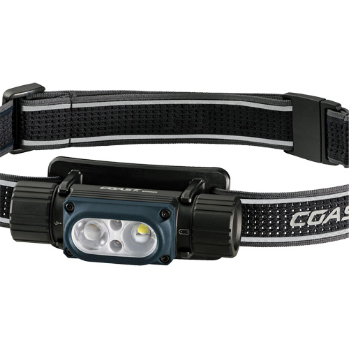 Lampe frontale ultra lumineuse &agrave; alimentation double &eacute;tanche &agrave; l'eau WPH30R, DEL, 1000 lumens, piles Rechargeable FMT Sales Ltd