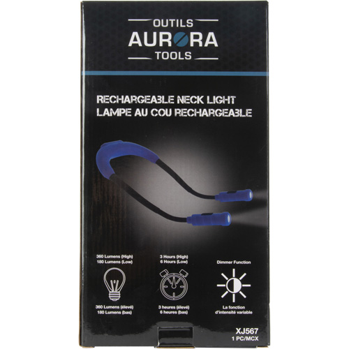 Lampe de travail, Lampe tour de cou, Rechargeable, 300 lumens FMT Sales Ltd