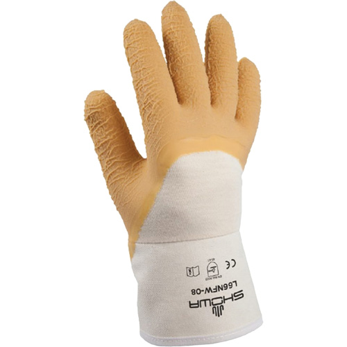 Gants pour usage g&eacute;n&eacute;ral L66NFW, 8/Petit, R&ecirc;vetement Latex de caoutchouc, Enveloppe en Coton FMT Sales Ltd