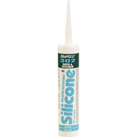 NuFlex&reg; 302 Bath And Kitchen Silicone Sealant, 300 ml, Cartridge, Clear FMT Sales Ltd