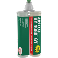 Adh&eacute;sif hybride pour r&eacute;parations structurales HY 4080 GY, Deux composants, Cartouche double, 400 g, Gris FMT Sales Ltd