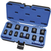 PS1238 SAE 6-Point Socket Set, 12 Pcs, Impact, 3/8" Drive Size, Deep FMT Sales Ltd