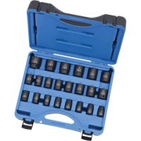 PS2212M 6-Point Metric Socket Set, 22 Pcs, Impact, 1/2" Drive Size, Deep FMT Sales Ltd