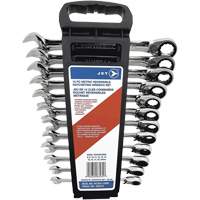 RCWS-12MR Long Metric Reversible Ratcheting Combination Wrench Set FMT Sales Ltd