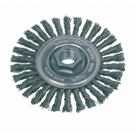 High Speed Small Grinder Stringer Bead Knot Wire Wheel Brush, 4" Dia., 0.02" Fill, 5/8"-11 Arbor, Stainless Steel FMT Sales Ltd