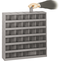 Adjustable Storage Bin Cabinet, Steel, 36 Drawers, 23-3/4" x 4-3/4" x 23-3/4", Grey FMT Sales Ltd