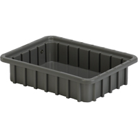 Divider Box&reg; Containers, Polyethylene, 10.8" W x 8.3" D x 2.5" H, Grey FMT Sales Ltd
