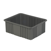 Divider Box, Polyethylene, 20.9" W x 15.9" D x 8" H, Grey FMT Sales Ltd