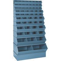 Sectional Bin Units, 100 lbs. Cap., 37" W x 8" D x 4-1/2" H, Blue FMT Sales Ltd