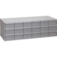 Industrial Drawer Cabinets, 18 Drawers, 33-3/4" W x 11-5/8" D x 10-7/8" H, Grey FMT Sales Ltd