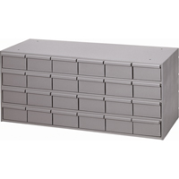 Industrial Drawer Cabinets, 24 Drawers, 33-3/4" W x 11-3/4" D x 17" H, Grey FMT Sales Ltd