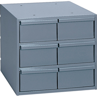 Industrial Drawer Cabinets, 6 Drawers, 11-3/4" W x 11-5/8" D x 10-7/8" H, Grey FMT Sales Ltd