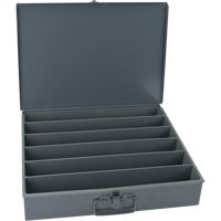 Compartment Steel Scoop Boxes , 18.34" W x 12.16" D x 3.16" H, 6 Horizontal Compartments FMT Sales Ltd