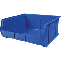 Plastic Bin, 16-1/2" W x 11" H x 18" D, Blue FMT Sales Ltd