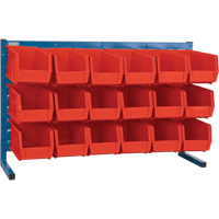 Rayonnage &agrave; persienne avec bacs, 18 bacs, 36" la x 8-1/4" p x 22" h FMT Sales Ltd