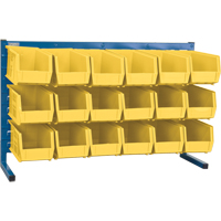 Rayonnage &agrave; persienne avec bacs, 18 bacs, 36" la x 8-1/4" p x 22" h FMT Sales Ltd