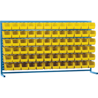 Rayonnage &agrave; persienne avec bacs, 72 bacs, 72" la x 15" p x 40" h FMT Sales Ltd