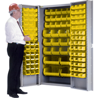 Deep-Door Combination Cabinet, 38" W x 24" D x 72" H, 36 Shelves FMT Sales Ltd