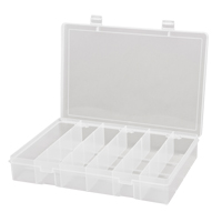 Compact Polypropylene Compartment Cases, 13-1/8" W x 9" D x 2-5/16" H, 6 Compartments FMT Sales Ltd