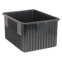 Conductive Dividable Grid Containers, Polypropylene, 17-1/2" W x 22-1/2" D x 8" H, Black FMT Sales Ltd