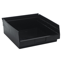 Bac pour &eacute;tag&egrave;re &eacute;conomique, 11-1/8" la, 4" h x 11-5/8" p, Noir FMT Sales Ltd